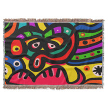 Visage moderne d'art abstrait