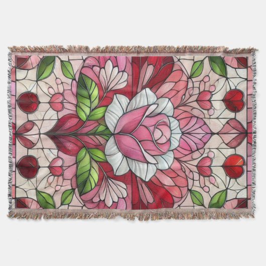 Couverture Vitrail floral de la Saint-Valentin (Devant)