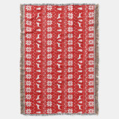 Couverture Vizsla Chien Silhouettes Noël Vacances Mignonne (devant Vertical)