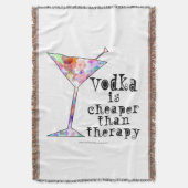 COUVERTURE VODKA EST MOINS CHÈRE QUE LA THÉRAPIE (devant Vertical)