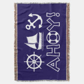 Couverture Voilier Ancre Ahoy! BLANCHE (devant Vertical)