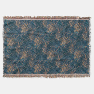 Couverture Vol du jet de motif d'abrégé sur paon