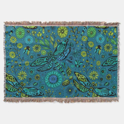 Couverture Voler, pilonner la libellule en bleu (Devant)