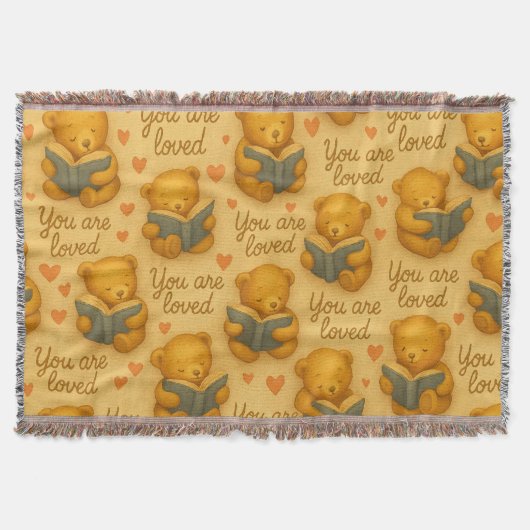 Couverture Vous êtes amoureux - Cosy Bear Throw Blanket pour (Devant)