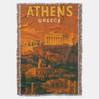 Couverture Voyage à Athènes Grèce Rétro