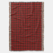 Couverture Wallace Clan rouge et noir Tartan écossais (devant Vertical)