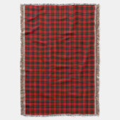 Couverture Wallace tartan rouge noir plaid (devant Vertical)