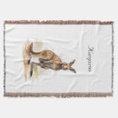 Couverture Wanderer extérieur : aquarelle Kangaroo personnali (Devant)