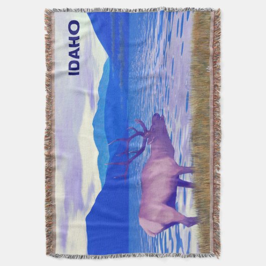 Couverture Wapiti (Elk) Sur Le Lac (devant Vertical)