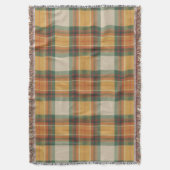 Couverture Warm Autumn Harvest Tartan Plaid Pattern (devant Vertical)