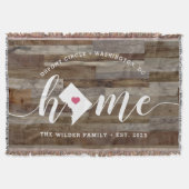 Couverture Washington DC Ville Natale Personnalisé Aspect Boi (Devant)