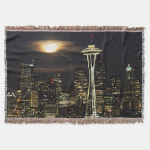 Couverture Washington, Seattle, Skyline la nuit depuis Kerry