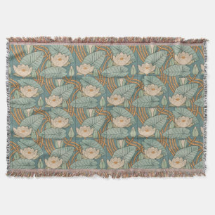 Couverture Water Lys Lily Art Nouveau Nature