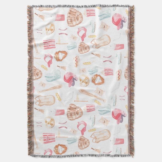 Couverture Watercolor Baseball (devant Vertical)