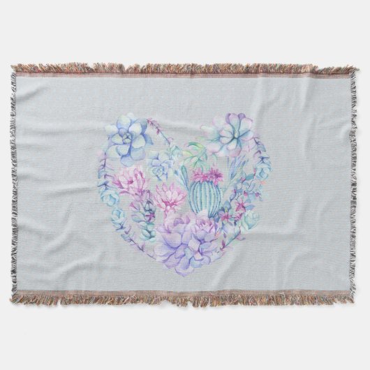 Couverture Watercolor succulents (Devant)