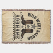 Couverture Western Cowboy Boots AJOUTER LE NOM Sheriff Spurs  (Devant)