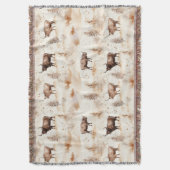 Couverture Western Southwest Animal Highland Cow (devant Vertical)