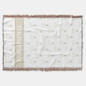 Couverture Westie personnalisé West Highland Terrier rose (Devant)