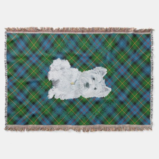Couverture Westie sur Tartan (Devant)