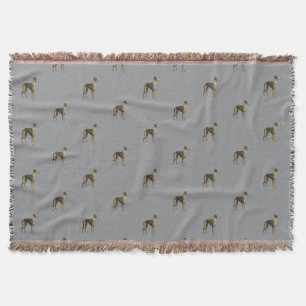 Couverture Whippet - Whippet sur fond gris