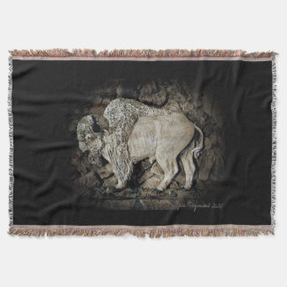 Couverture "White Buffalo" original artThrow Blanket