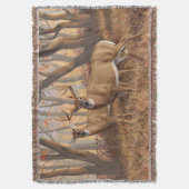 Couverture White Deer Buck & Doe Automne Maple Woods (devant Vertical)