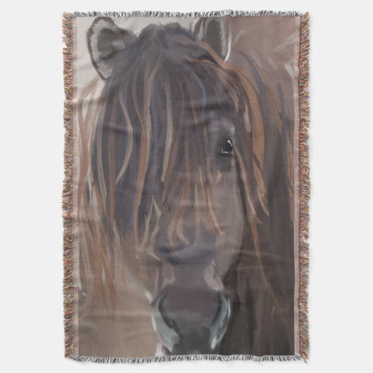 Couverture Wild Bay Cheval Brown Drôle Cheveux (devant Vertical)