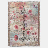 Couverture Wild Beauty Woven : Façonné par des Fleurs sauvage (devant Vertical)