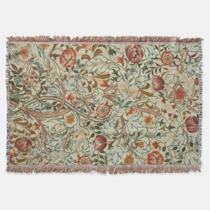 Couverture William Morris Acanthus Broderie Motif Floral