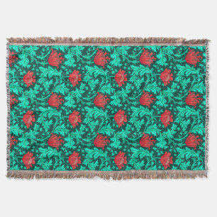 Couverture William Morris Anemone, Deep Red et Turquoise