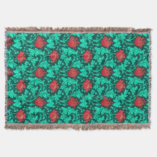 Couverture William Morris Anemone, Deep Red et Turquoise (Devant)