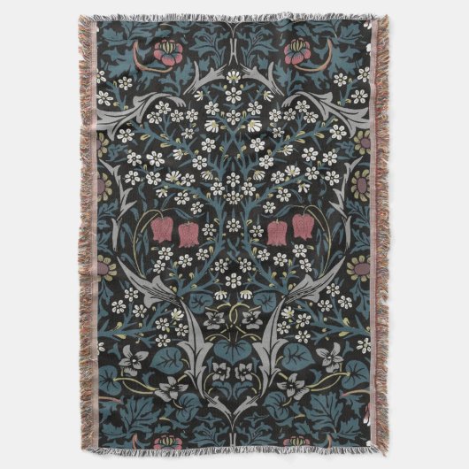 Couverture William Morris Blackthorn Floral Art Nouveau (devant Vertical)