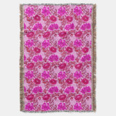 Couverture William Morris Chrysanthemums, Bourgogne et rose (devant Vertical)