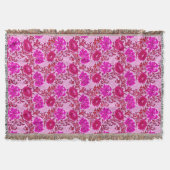 Couverture William Morris Chrysanthemums, Bourgogne et rose (Devant)