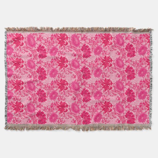 Couverture William Morris Chrysanthemums, Fuchsia Pink (Devant)