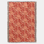 Couverture William Morris Damask, profond orange (devant Vertical)