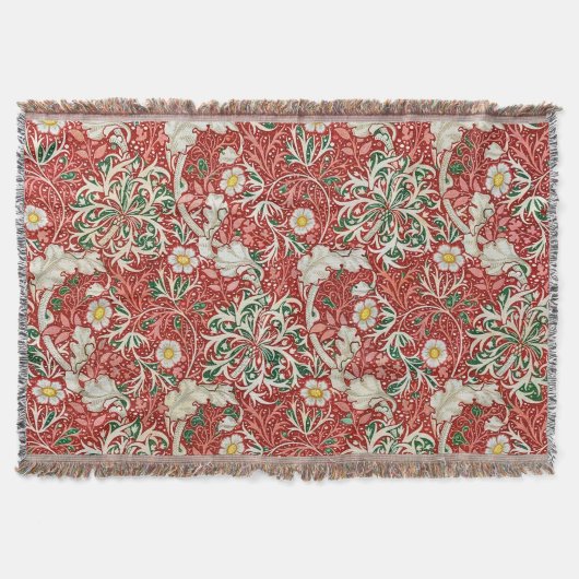 Couverture William Morris Fleur d'antiquité aux algues Vert r (Devant)