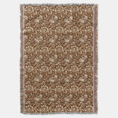 Couverture William Morris Fleurs de soleil, Chocolat Brown & (devant Vertical)