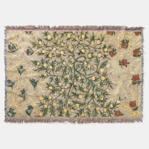 Couverture William Morris Floral Fruit Jardin Fleur Classique