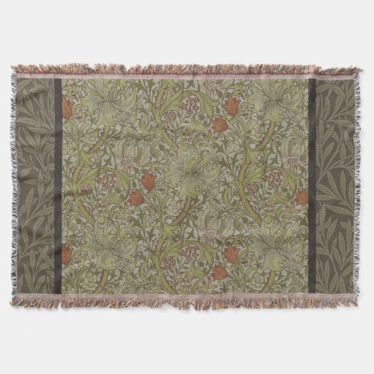 Couverture William Morris Floral Lys willow art design (Devant)