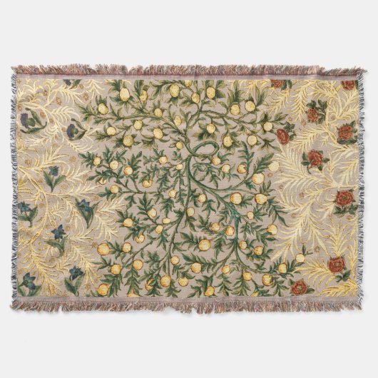 Couverture William Morris Fruit Floral Jardin Fleur Classique (Devant)