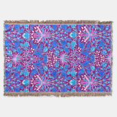 Couverture William Morris Hyacinth Imprimer, Aqua et Purple (Devant)