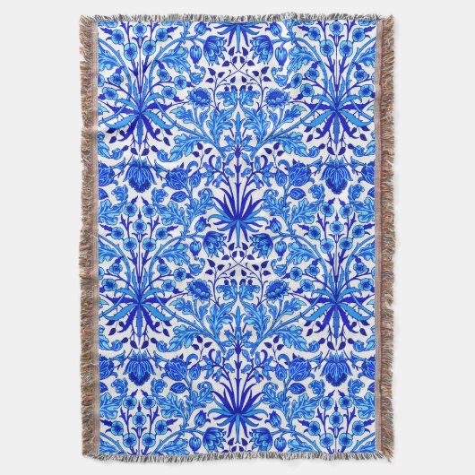 Couverture William Morris Hyacinth Imprimer, Cobalt bleu et b (devant Vertical)