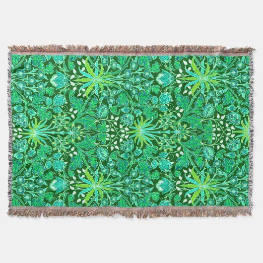 Couverture William Morris Hyacinth Imprimer, Emerald Green (Devant)