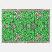 Couverture William Morris Hyacinth Imprimer Lime & Emerald Gr (Devant)