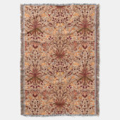 Couverture William Morris Hyacinth Print, Brown et Beige (devant Vertical)