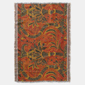 Couverture William Morris Inde Floral rouge (devant Vertical)