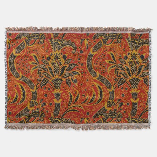 Couverture William Morris Inde Floral rouge (Devant)