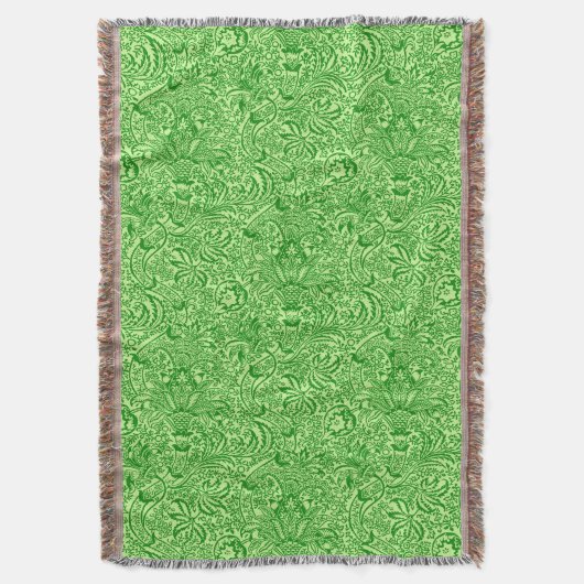 Couverture William Morris Indian, Lime et Kiwi Green (devant Vertical)