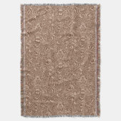 Couverture William Morris Indian, Taupe Tan et Beige (devant Vertical)